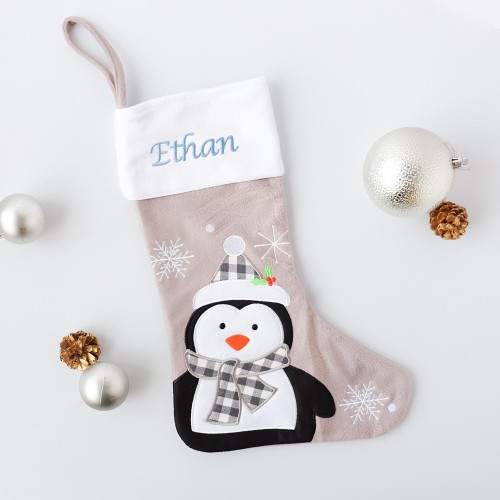 Personalised Winter Penguin Stocking